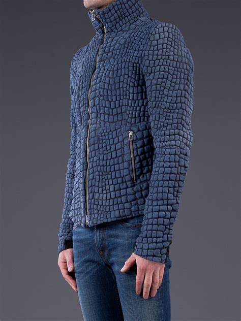 Lyst - Unconditional Snake Skin Jacket in Blue for Men