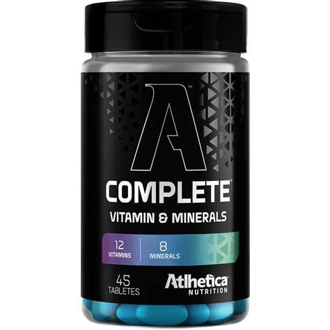 Complete Vitamin E Minerals Tabs Atlhetica Nutrition Meu Mundo Fit