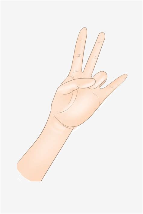 Tres Gesto Se Alar Con El Dedo Peace Gesture Okay Gesture Png Free