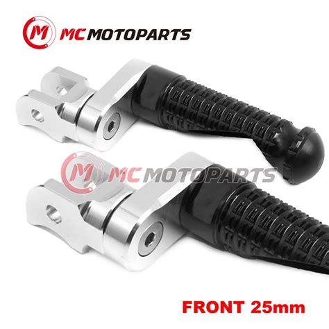 Black Mpro Mm Extension Front Footpegs For Yamaha Stryker Bullet Cowl