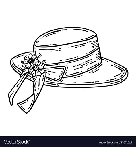 Sun Hat Coloring Page