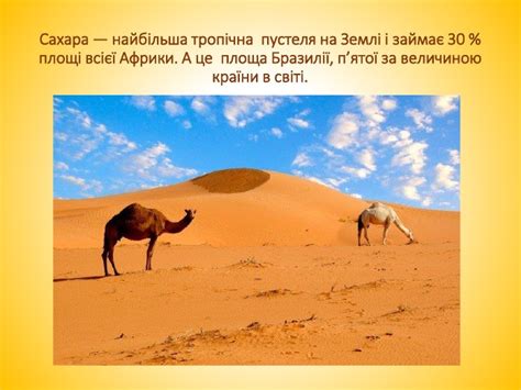 Презентація "Сахара"
