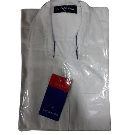 Cuf Coller Formal Wear Mens White Shirt Size Xl Packaging Type