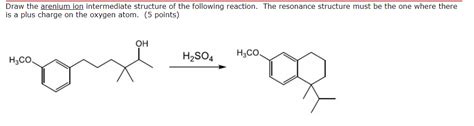 Solved Draw the arenium ion intermediate structure of the | Chegg.com