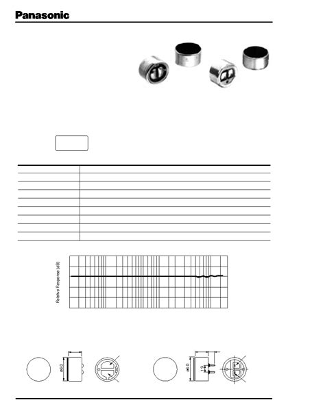 WM-61B datasheet(1/1 Pages) PANASONIC | Omnidirectional Back Electret ...