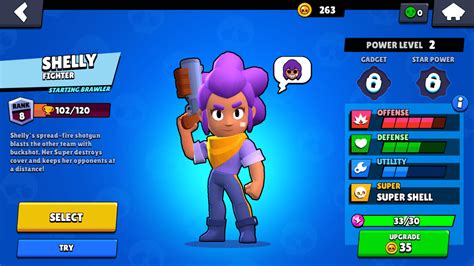 Select Brawler Brawl Stars Interface In Game