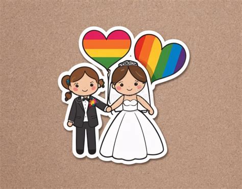 Lesbian Wedding Illustration AI Generated Stock Image Image Of Community Dating 320832033