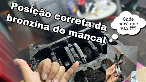 Posi O Correta Da Bronzina De Mancal Rasgadinha Do Motor Ap