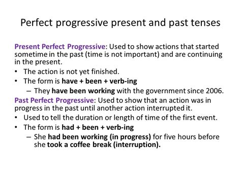 What Are Perfect Progressive Tenses Examples Structure