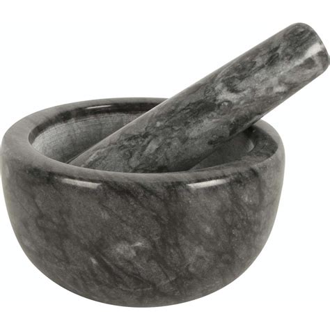 Maine Crawford Carina Marble Mortar Pestle Black 12X12X7cm Woolworths