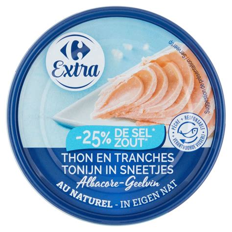 Carrefour Extra Thon En Tranches Albacore Au Naturel 200 G Carrefour Site