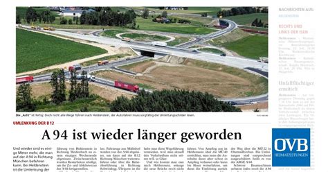 A94 ist wieder länger geworden - OVB Heimatzeitungen