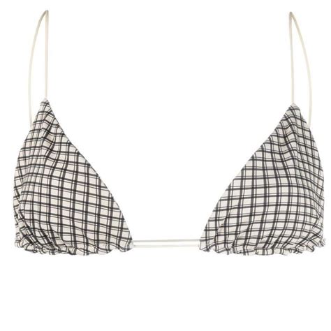 St Agni Rio Check Bikini Top And Bottoms Top Size Au Depop