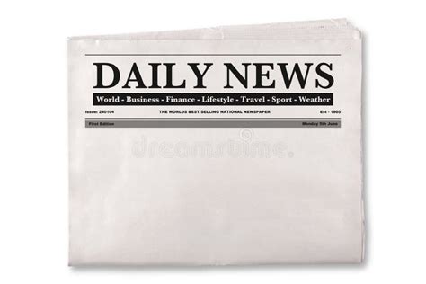 Blank daily Newspaper stock photo. Image of article, journalism - 29088722