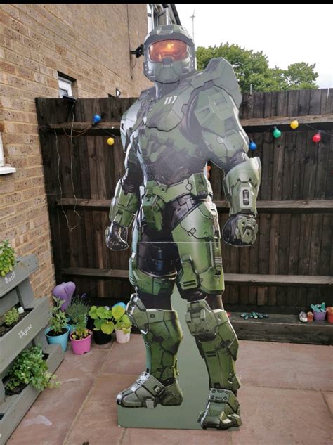 Halo Master Chief full size Cut Out Standee 7ft tall | in Stevenage ...