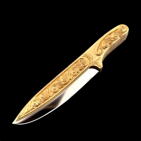 Premium Photo | Golden Knife
