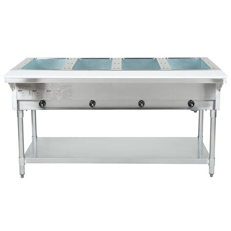 Eagle Group DHT4 Open Well Four Pan Electric Hot Food Table 120V