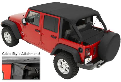 Bestop 52594 Cable Style Safari Jeep Bikini Top Wrangler JK Unlimited