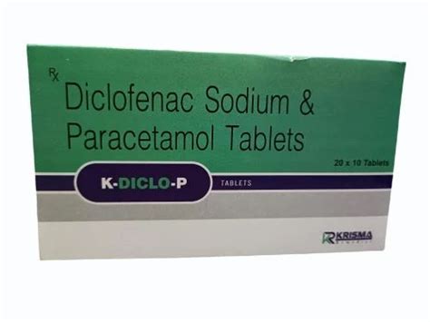 K Diclo P Diclofenac Sodium Paracetamol Tablet Mg At Rs Box In