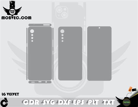 LG VELVET Skin Template Vector MOBVEC