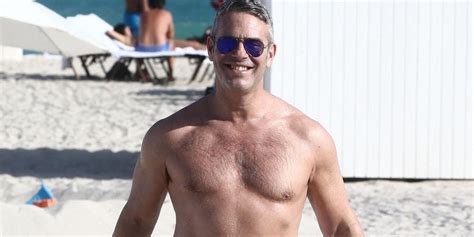 Andy Cohen Shows Off His Buff Bod Shirtless On The Beach In Miami