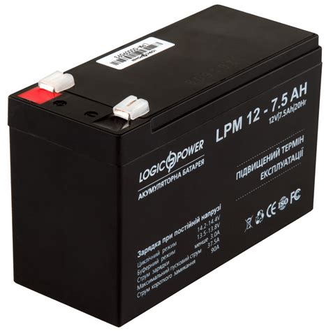 Аккумулятор 12V 7,5 Ah LogicPower LPM 12-7.5 AH: цены, описания, фото ...