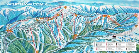 Mount Hotham Ski Trail Map Harrietville Australia • Mappery