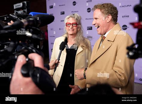 Harper Steele, left, and Will Ferrell attend the premiere of "Will ...