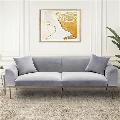 Grey Velvet Sofa Bed | Cabinets Matttroy