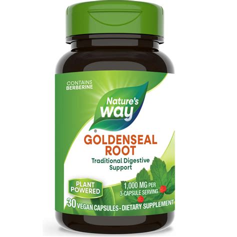 Goldenseal Root Natures Way 570 Mg 30 Capsule Secom Farmacia Tei