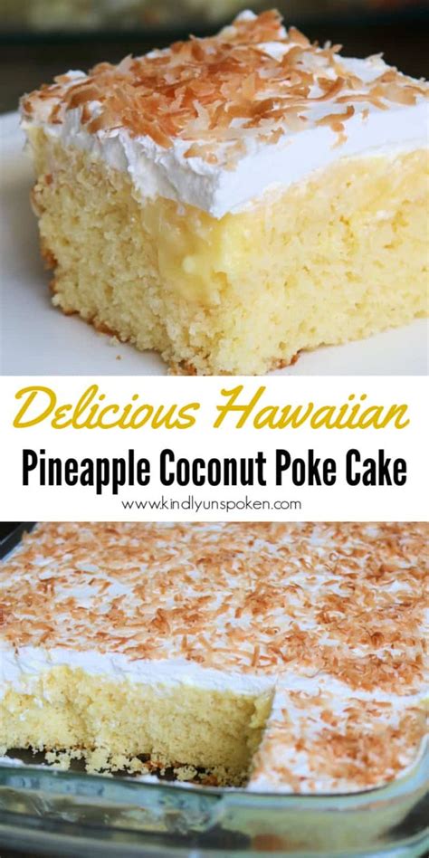 Easy Hawaiian Pineapple Coconut Poke Cake Recipe