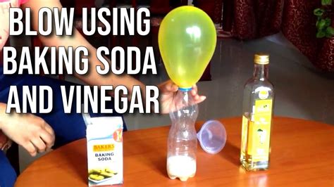 How To Blow A Balloon Using Baking Soda And Vinegar Experiment How To