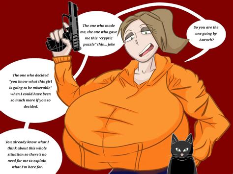 Rule 34 1girls Auroch Nsfw Feline Gun Hoodie Marie Auroch Nsfw Original Character Speech