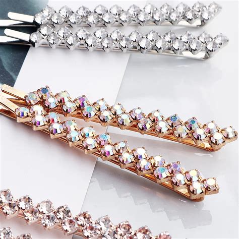 Pince Barrette Pince Cheveux En Cristal Brillant Pour Femmes