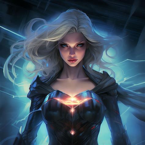 Premium AI Image | digital comic book of a female superheroes