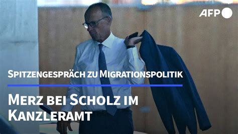 Merz Und Scholz Sprechen Ber Migrationspolitik Afp Youtube