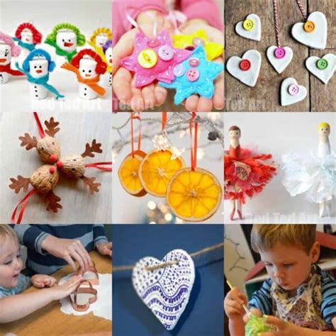 Button Snowflake Craft and 30 Christmas Ornaments - Kids Craft Room