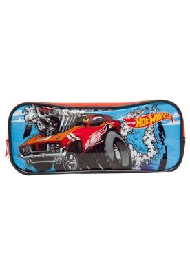 Estojo Sestini Infantil Hot Wheels 17Y Duplo Preto Compre Agora Dafiti Brasil