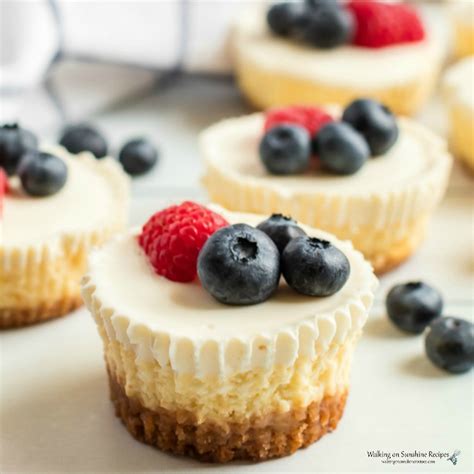 Mini Cheesecakes With Fresh Berries Walking On Sunshine Recipes