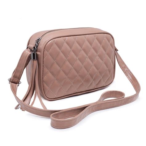 Bolsa Feminina Matelasse Transversal E De Lado Nude Lírio Shopee Brasil