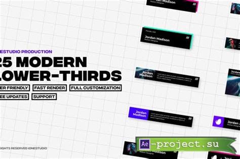 Videohive Modern Lower Thirds Project For After Effects