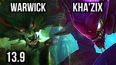 Warwick Vs Kha Zix Jng M Mastery Games Dominating