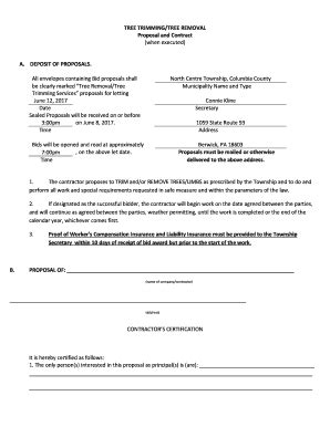 Fillable Online TREE TRIMMING TREE REMOVAL Fax Email Print PdfFiller