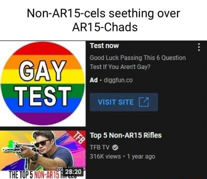 Non AR Cels Seething Over AR Chads Test Now GAY TEST Me IFunny Brazil