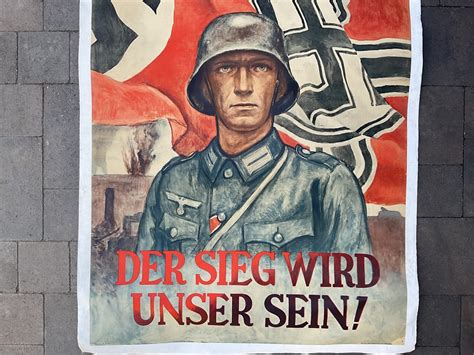 History Hunter Auctions German Poster Der Sieg Wird Unser Sein