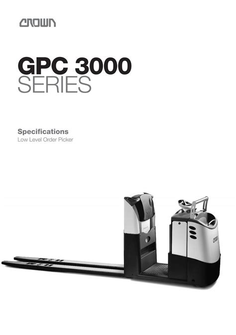 Gpc 3000 Crown Equipment Corporation