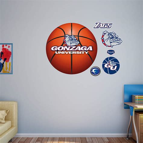 Gonzaga Bulldogs Basketball Logo Wall Decal | Shop Fathead® for Gonzaga ...