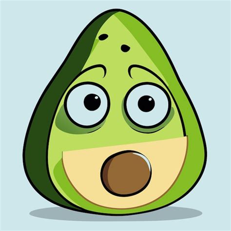 Premium Vector Avocados Hand Drawn Cartoon Sticker Icon Concept