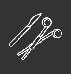 Forcep Icon In Doodle Sketch Lines Royalty Free Vector Image