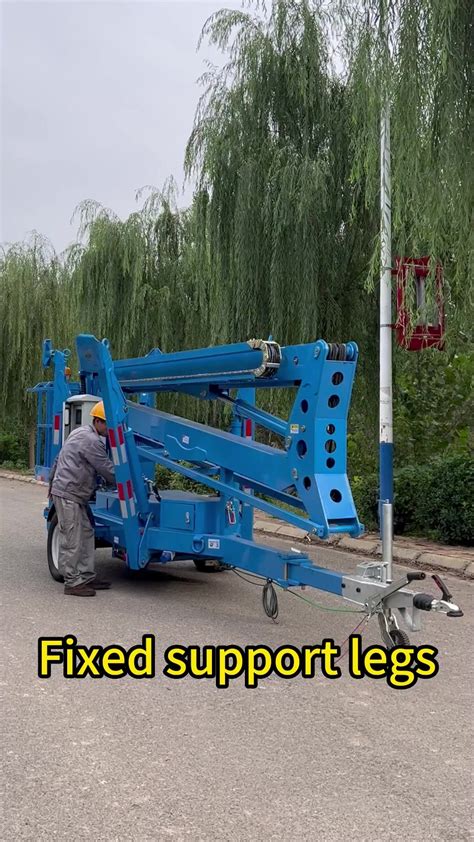 Mobile Towable Boom Lift Cherry Picker Boom Spider Lift 18m 20m Buy